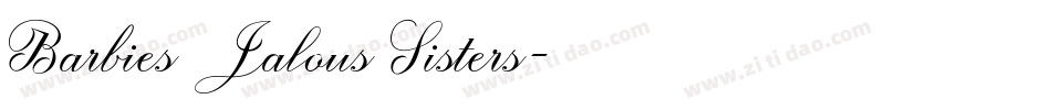 Barbies Jalous Sisters字体转换